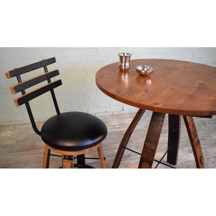 Loon Peak® Shooter''s Barrel Stave Pub Table Wayfair